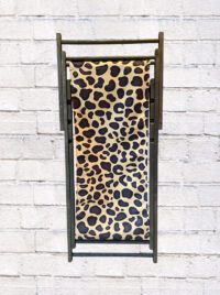 Brown Leopard Print Deckchair